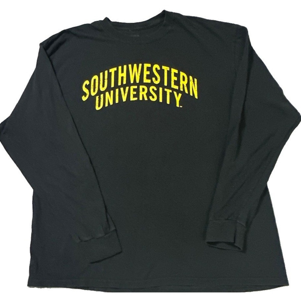 Southwestern University, Black Long Sleeve T-Shirt, MV Sport X Large Texas !